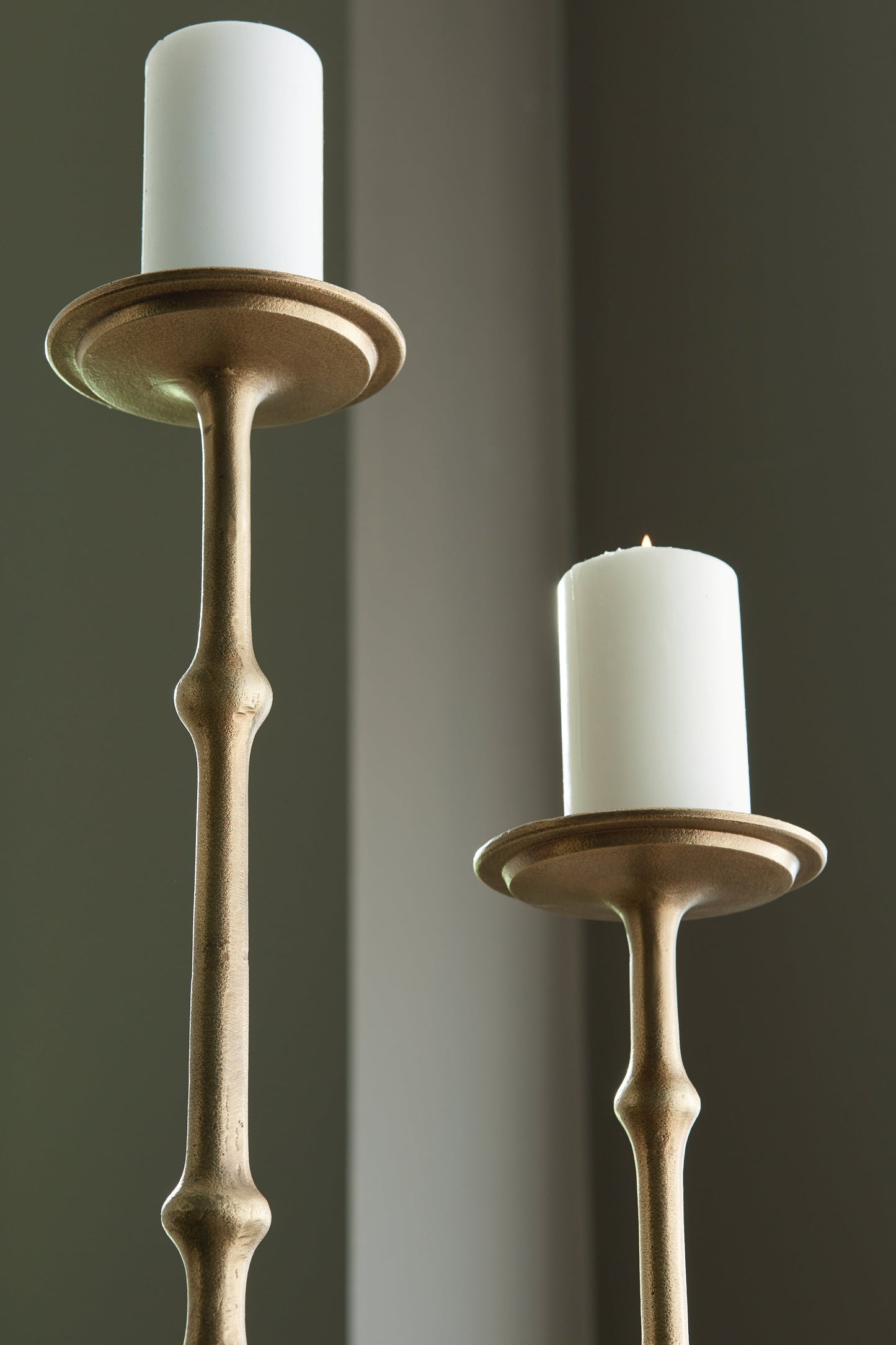 Larwick Brass Candle Holder (Set of 2)