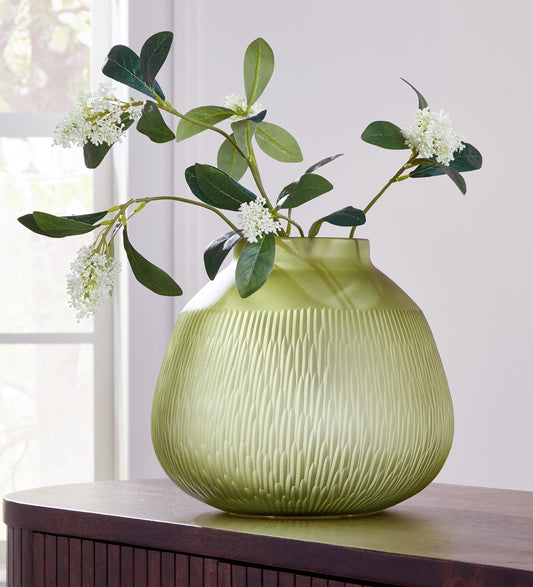 Scottyard Olive Green Vase