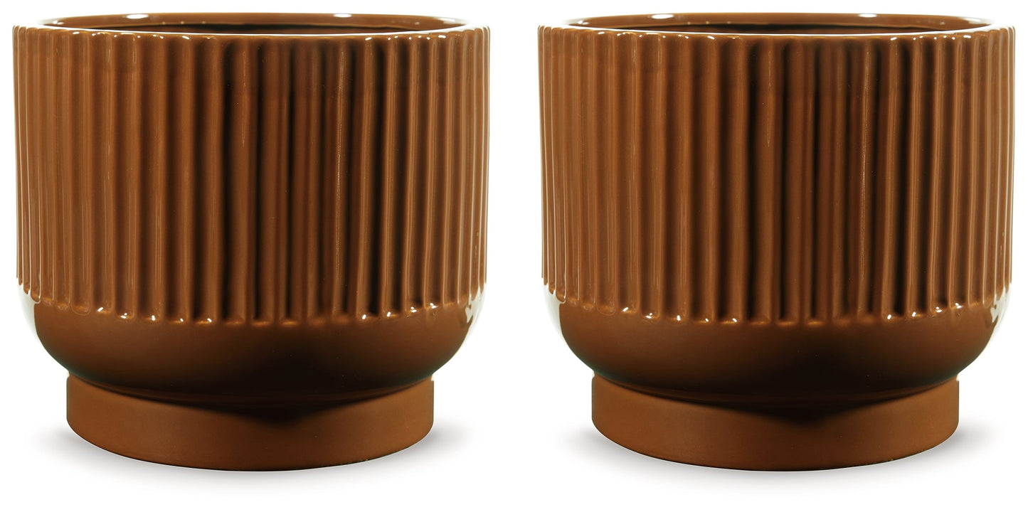 Avalyah Burnt Umber Vase (Set of 2)