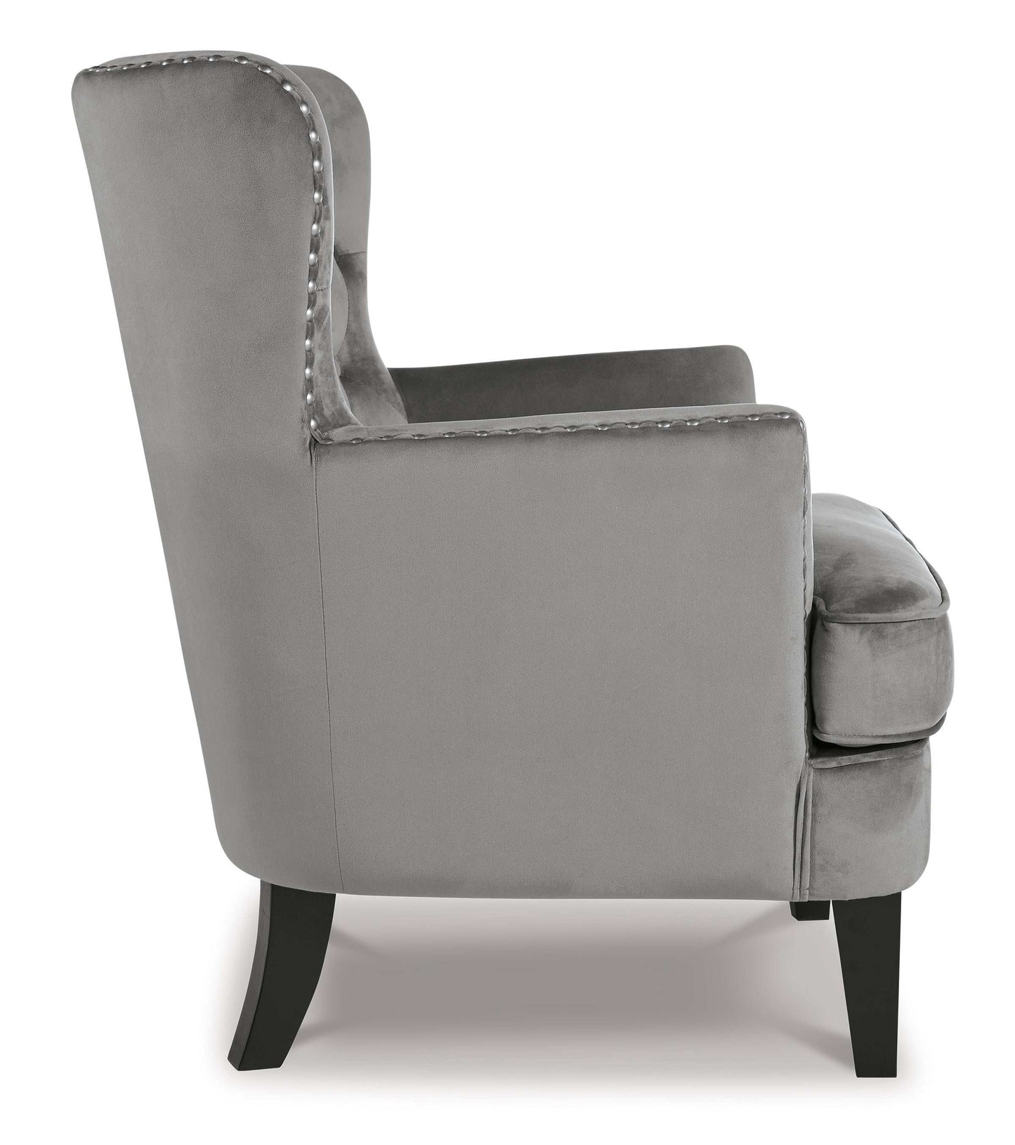 Romansque Gray Accent Chair