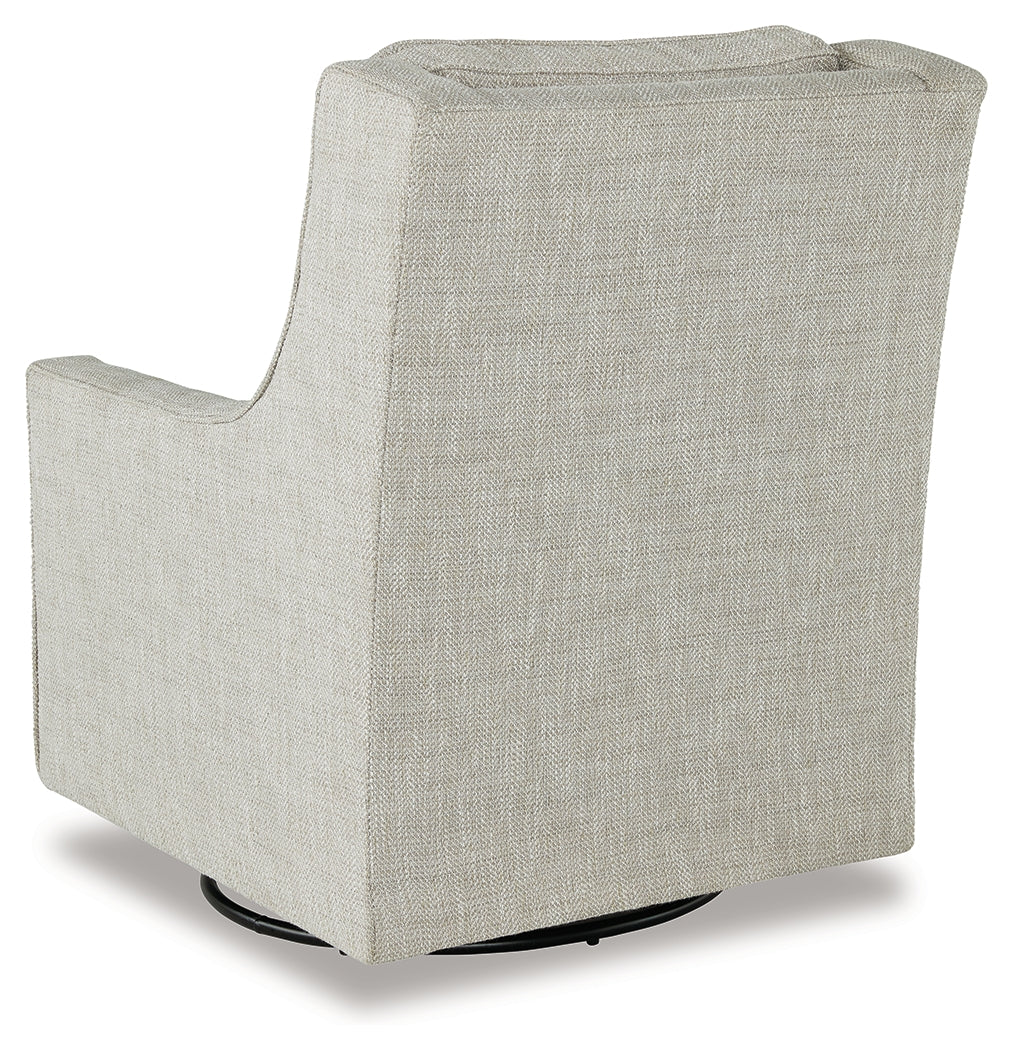 Kambria Fog Swivel Glider Accent Chair