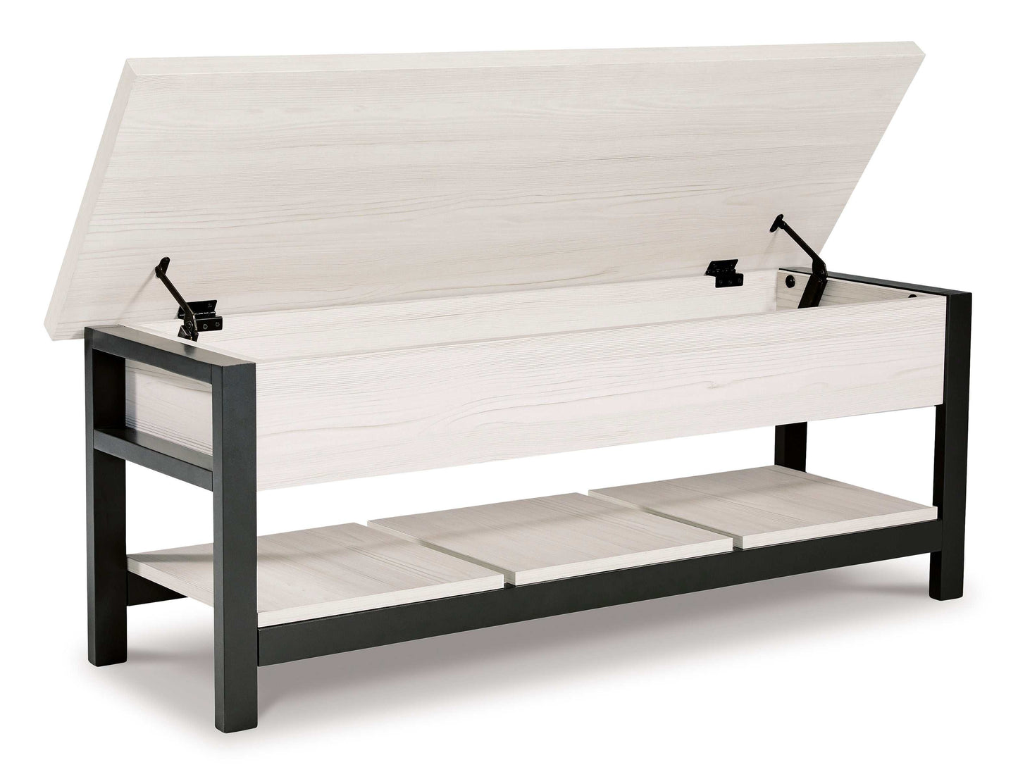 Rhyson White Storage Bench