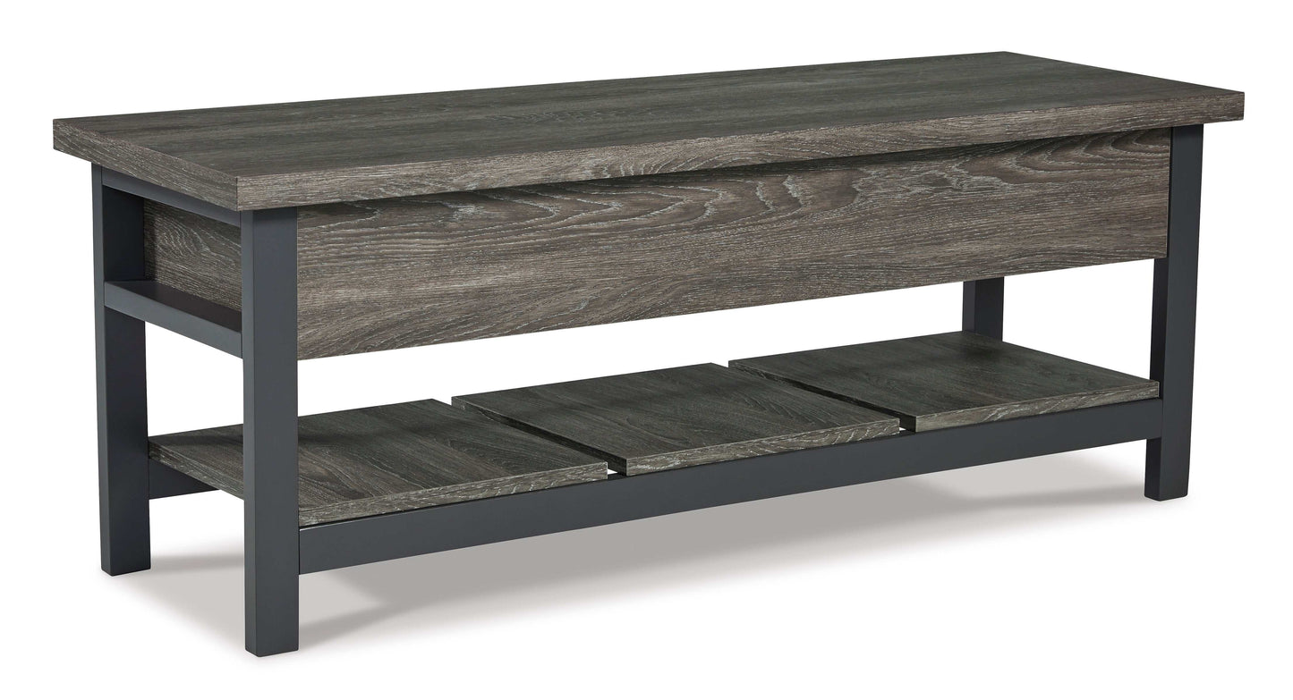 Rhyson Brown Storage Bench