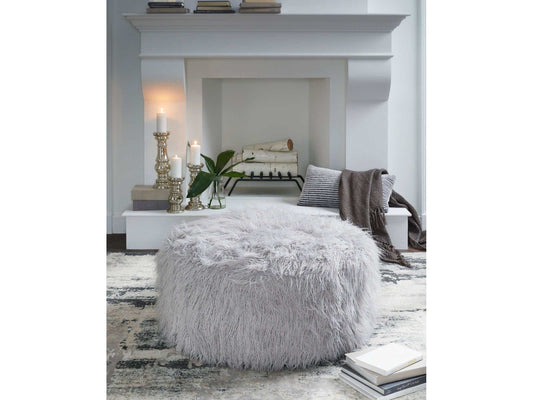 Galice Light Gray Oversized Accent Ottoman