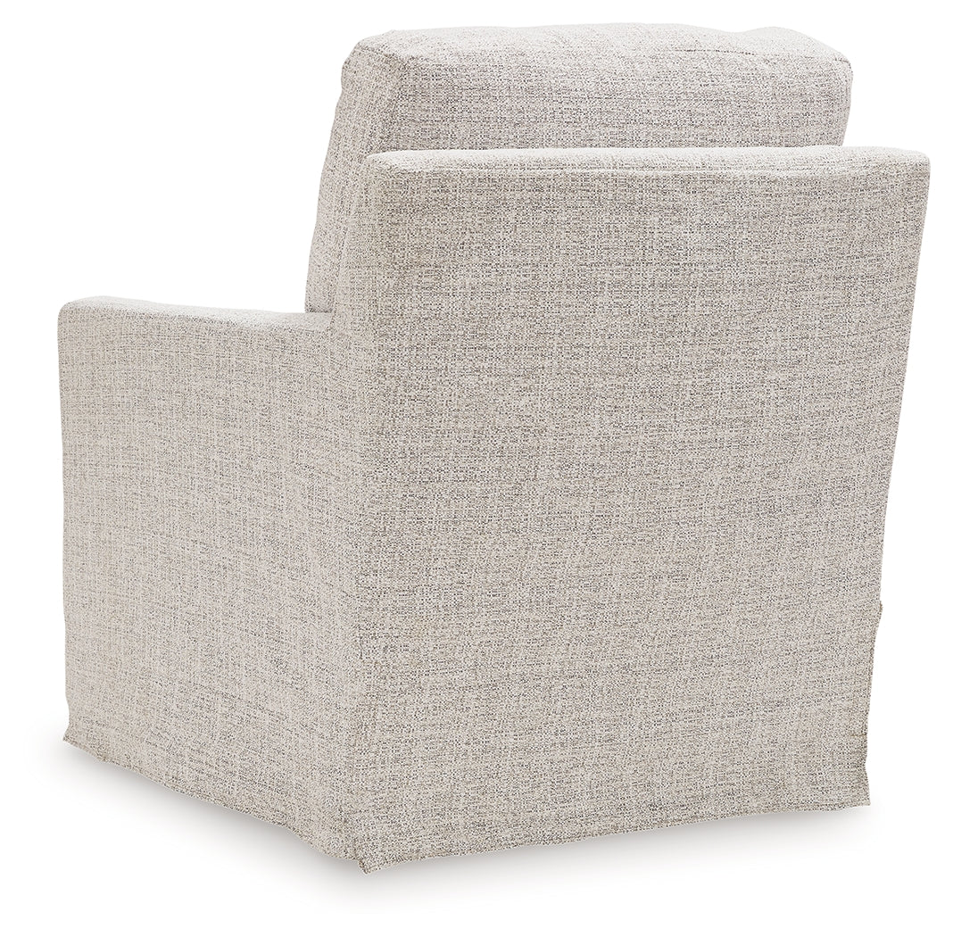 Nenana Next-Gen Nuvella Stone Swivel Glider Accent Chair