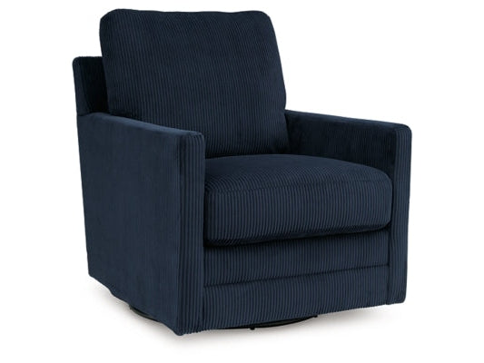 Icaman Navy Swivel Chair - Ornate Home