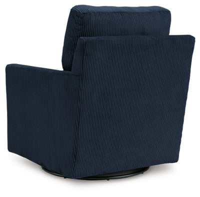 Icaman Navy Swivel Chair - Ornate Home