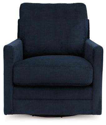 Icaman Navy Swivel Chair - Ornate Home
