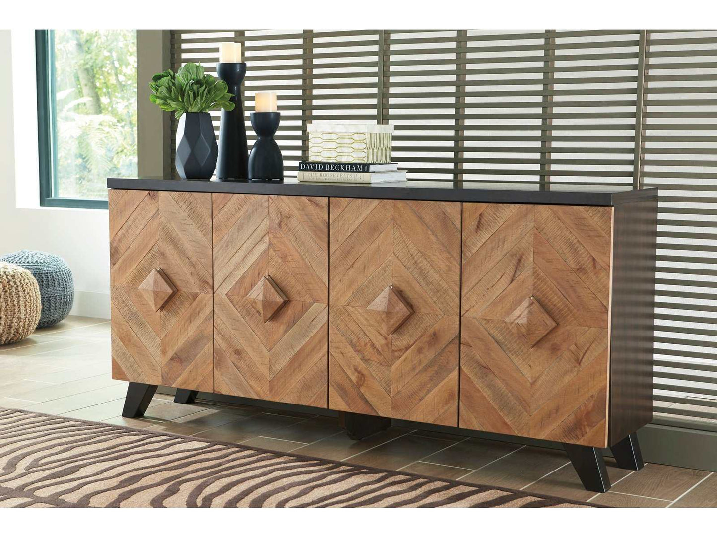 Robin Ridge Two-tone Brown Accent Cabinet