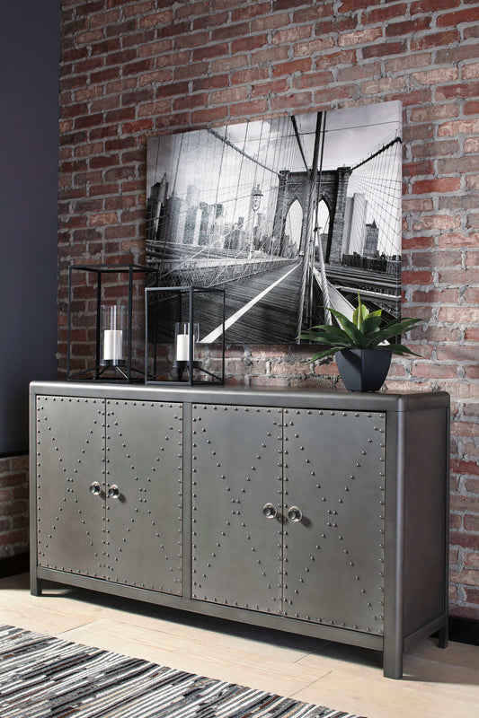 Rock Ridge Gunmetal Accent Cabinet