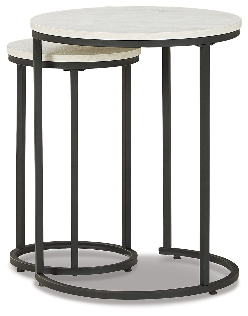 Briarsboro White/Black Accent Table (Set of 2)