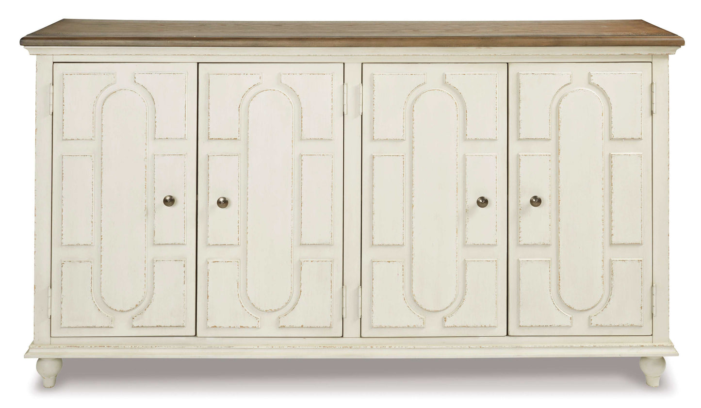 Roranville Antique White Accent Cabinet