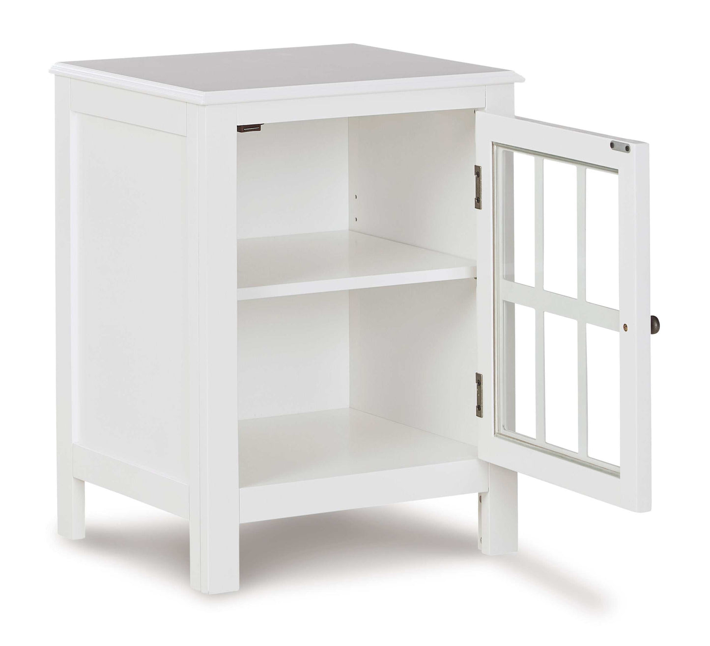 Opelton White Accent Cabinet