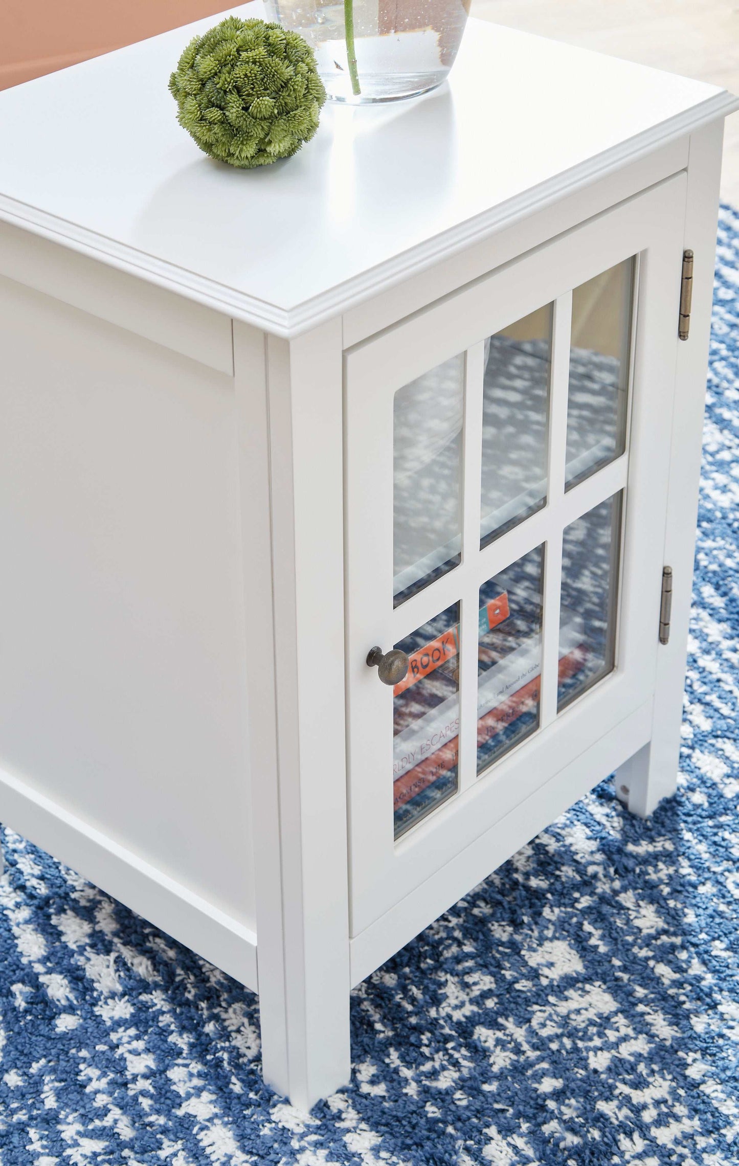 Opelton White Accent Cabinet