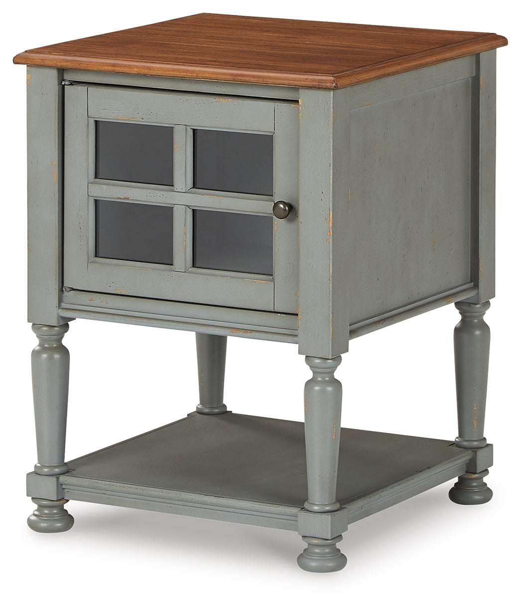 Mirimyn Gray/Brown Accent Cabinet