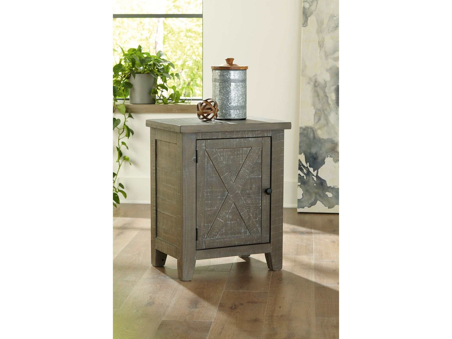 Pierston Gray Accent Cabinet