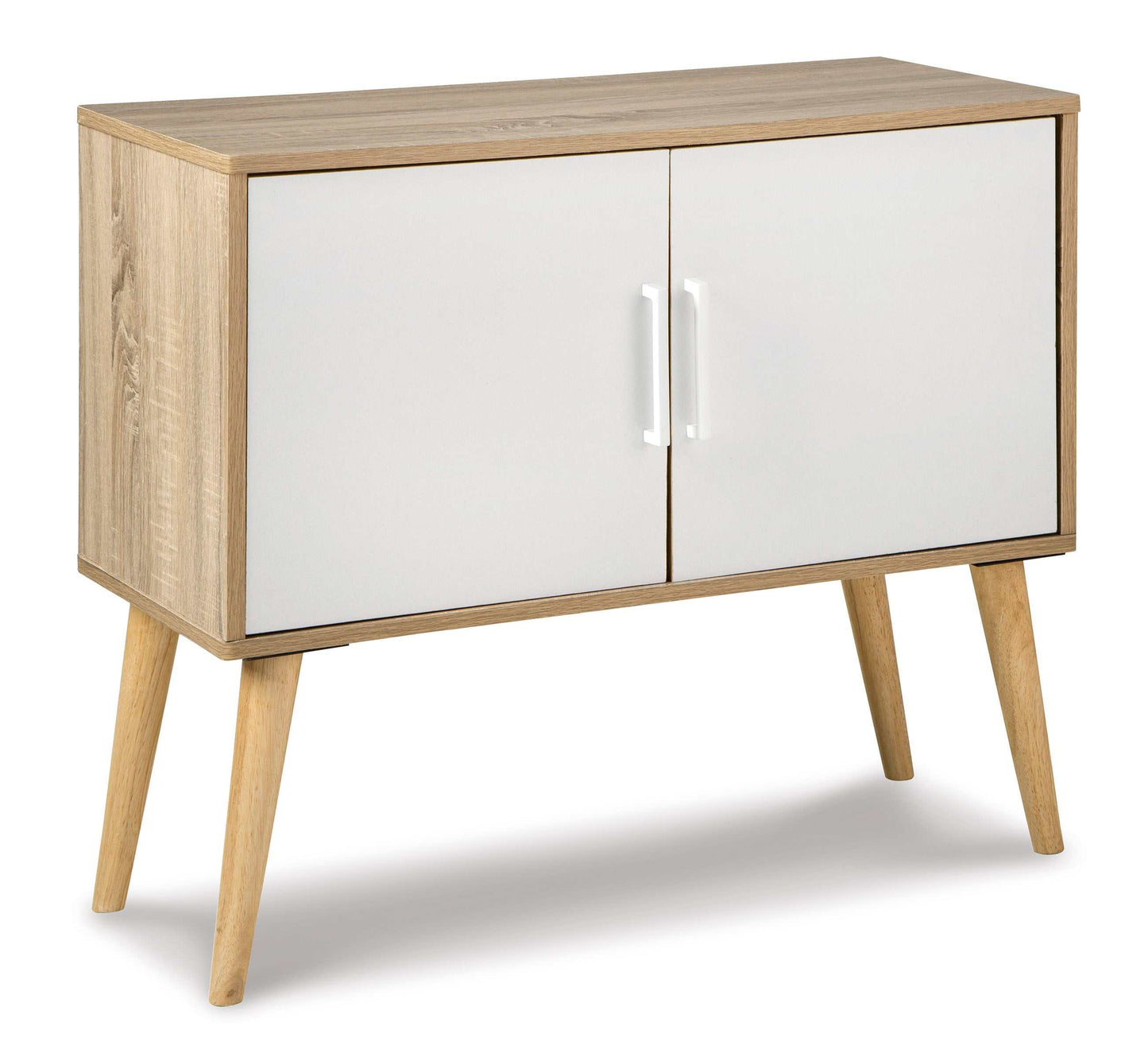 Orinfield Natural & White Accent Cabinet