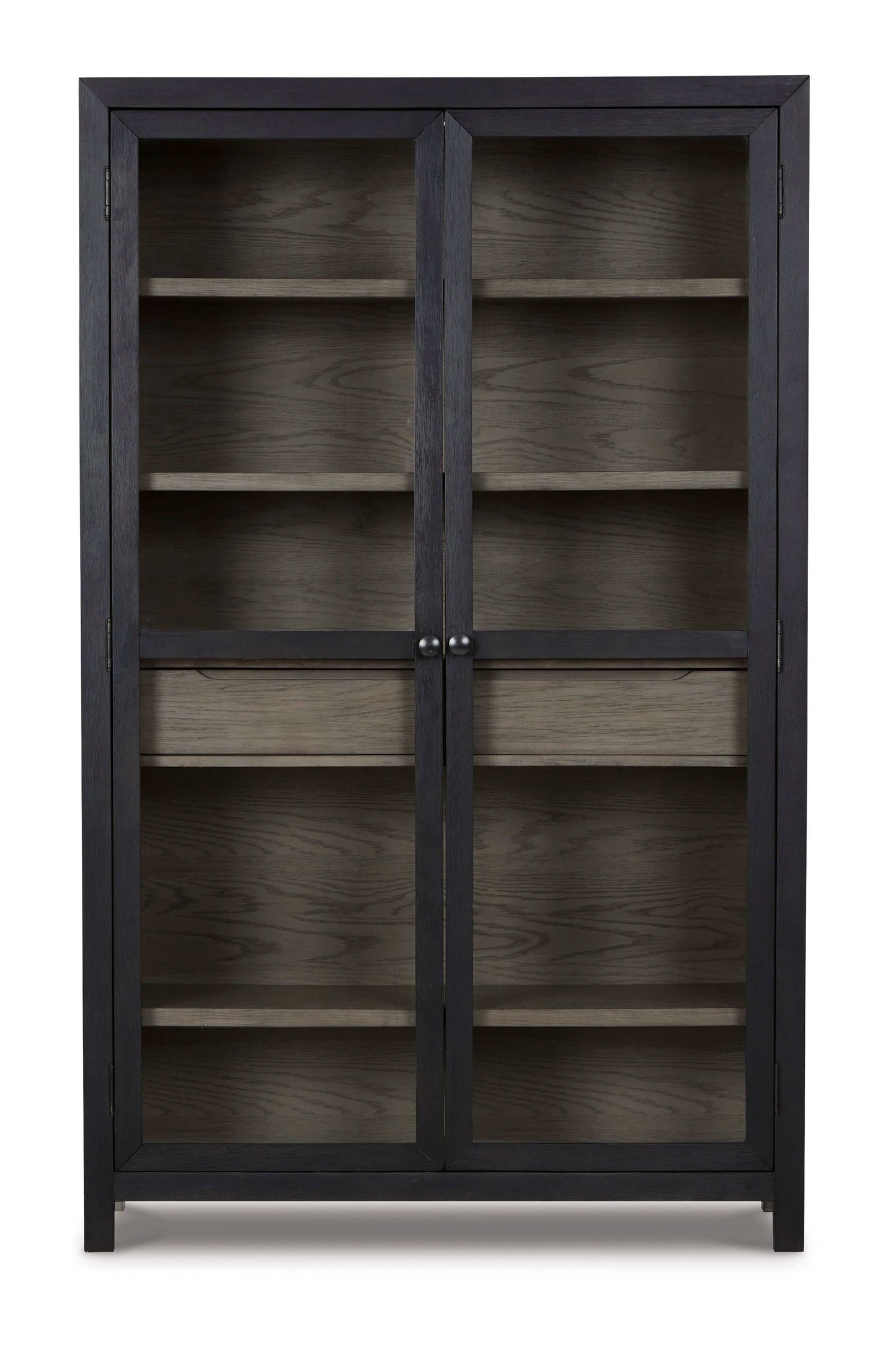 Lenston Black/Gray Tall Accent Cabinet