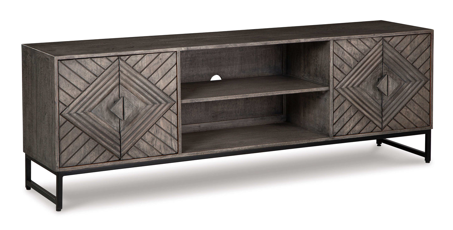 Treybrook Distressed Gray Accent Cabinet