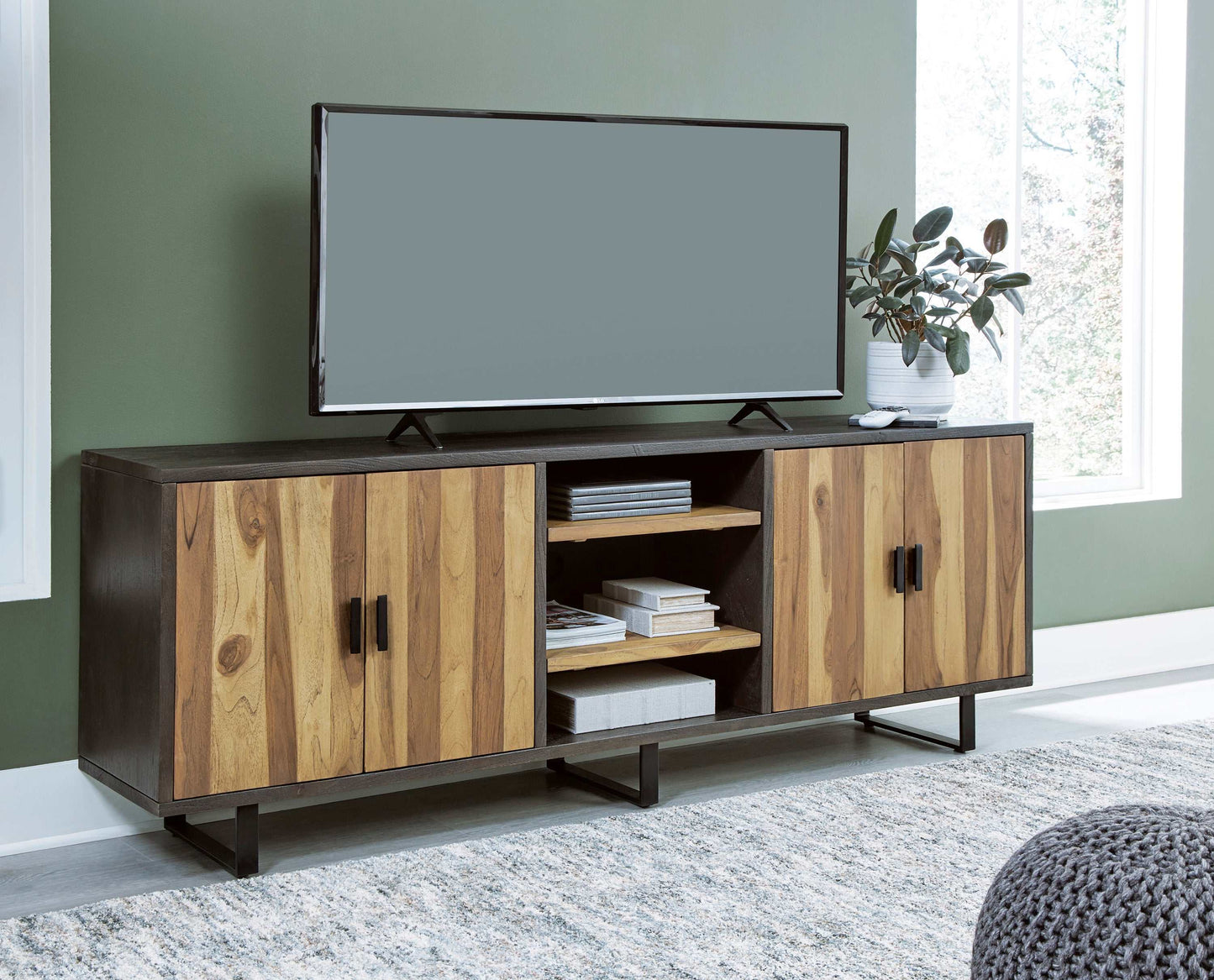 Bellwick Natural & Brown Accent Cabinet