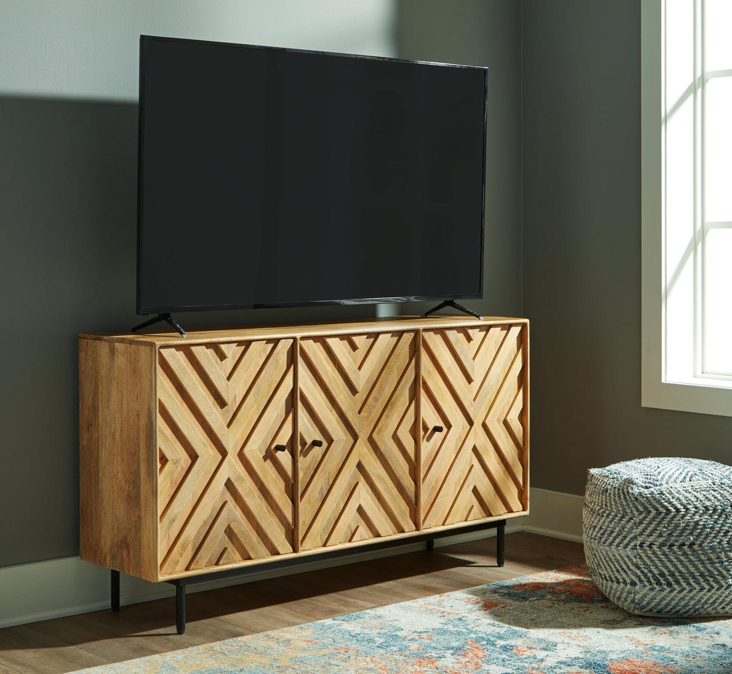 Cadewick Natural Accent Cabinet