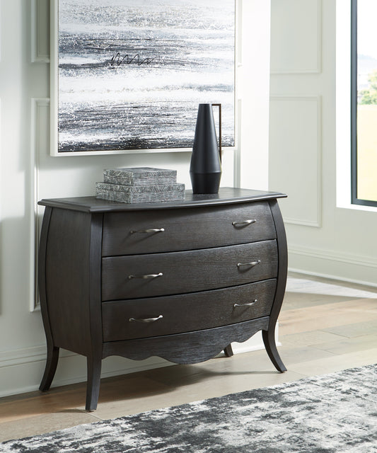 Coltner Black Accent Cabinet