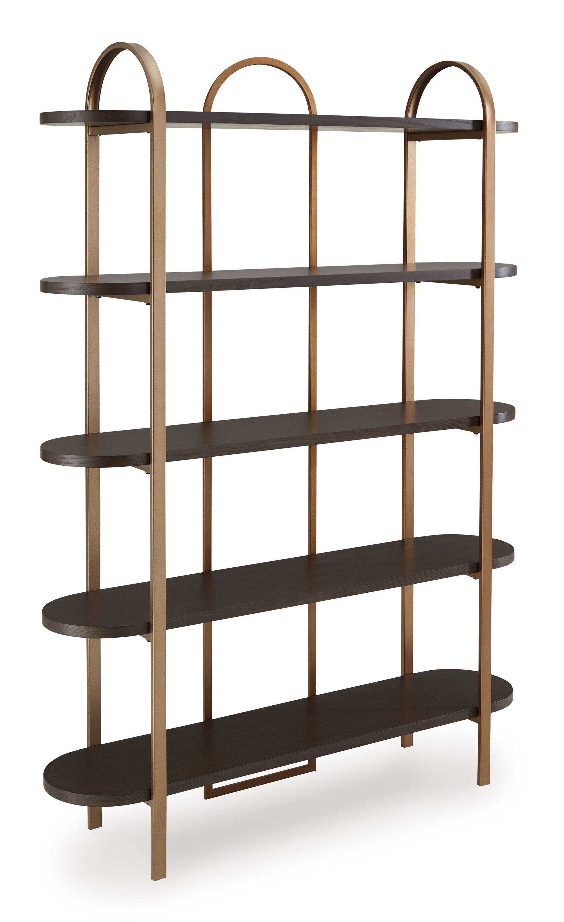 Brentmour Brown & Gold Bookcase - Ornate Home