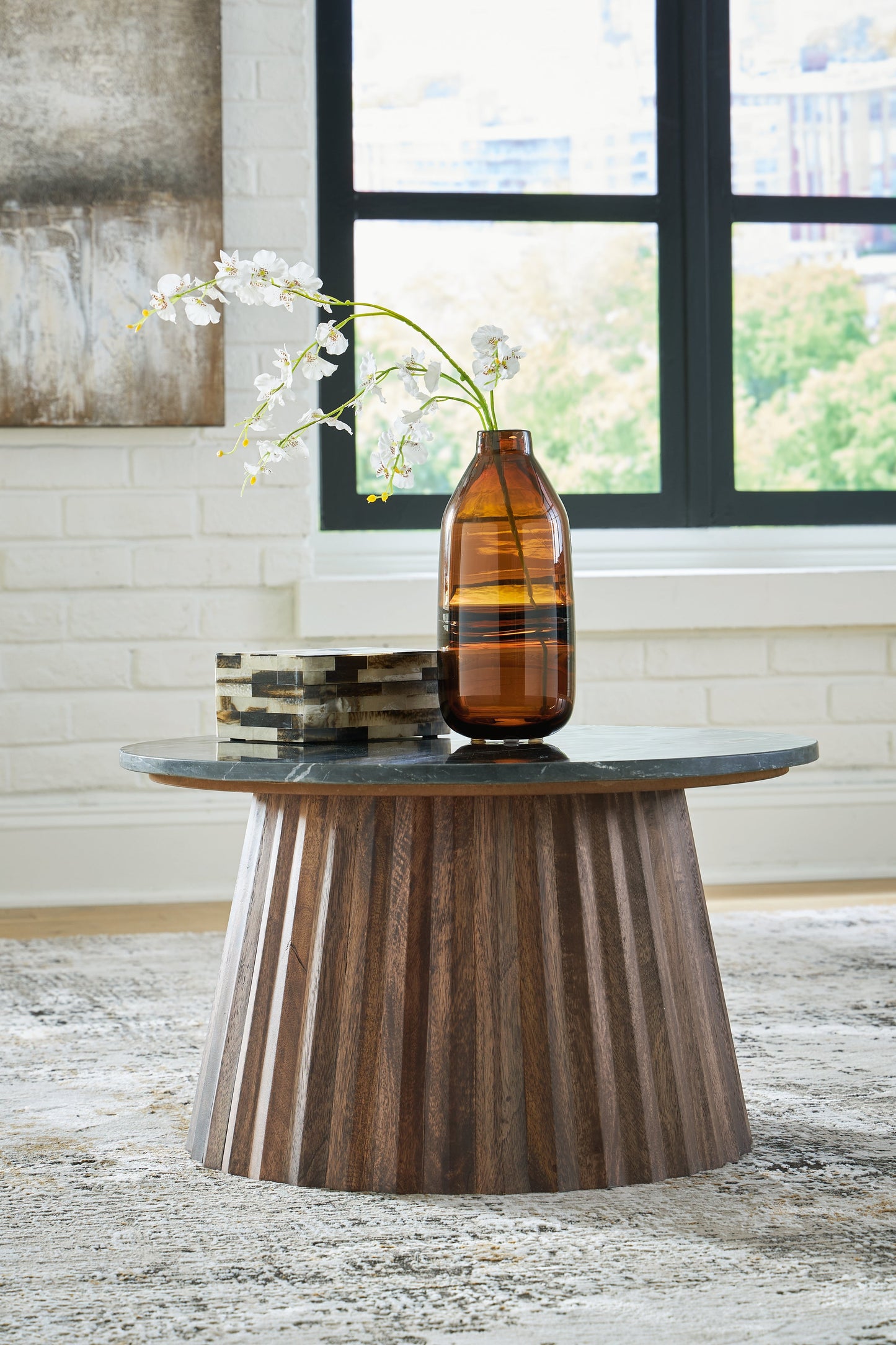 Ceilby Black/Brown Accent Coffee Table