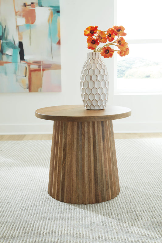 Ceilby Natural Accent Table