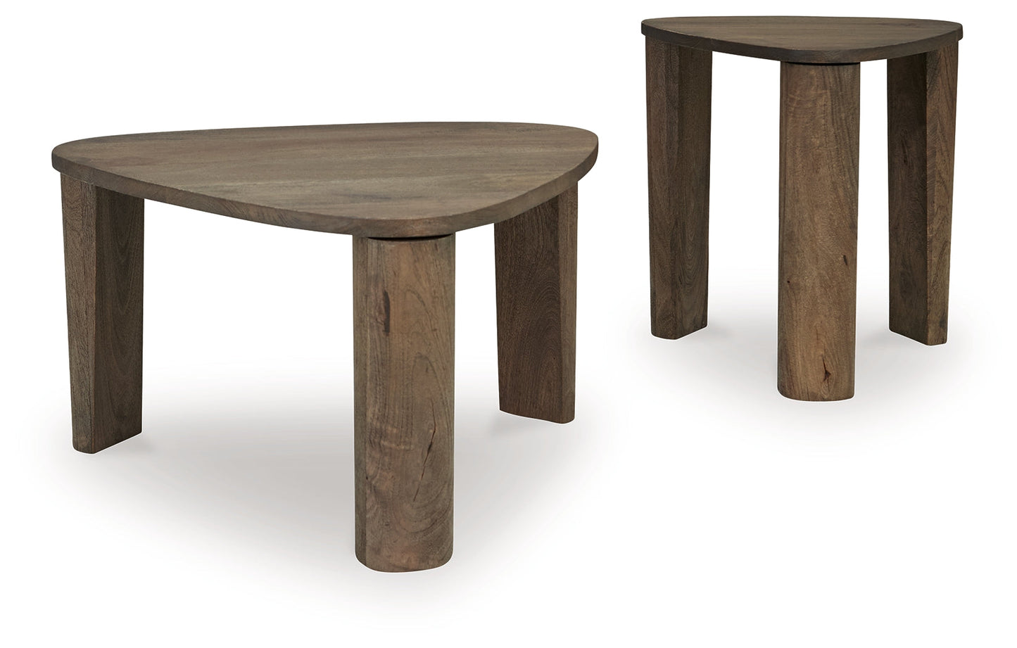 Reidport Grayish Brown Accent Coffee Table (Set of 2)