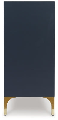 Loirwick Dark Blue Accent Cabinet - Ornate Home
