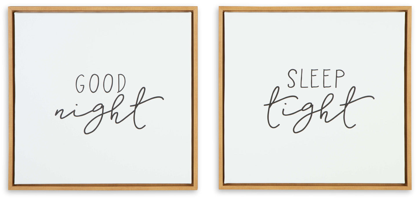 Olymiana White/Black Wall Art (Set of 2)