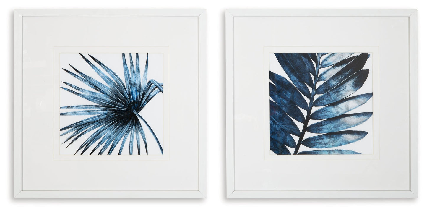 Breelen Blue/White Wall Art (Set of 2)