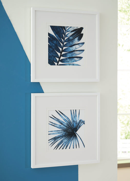 Breelen Blue/White Wall Art (Set of 2)