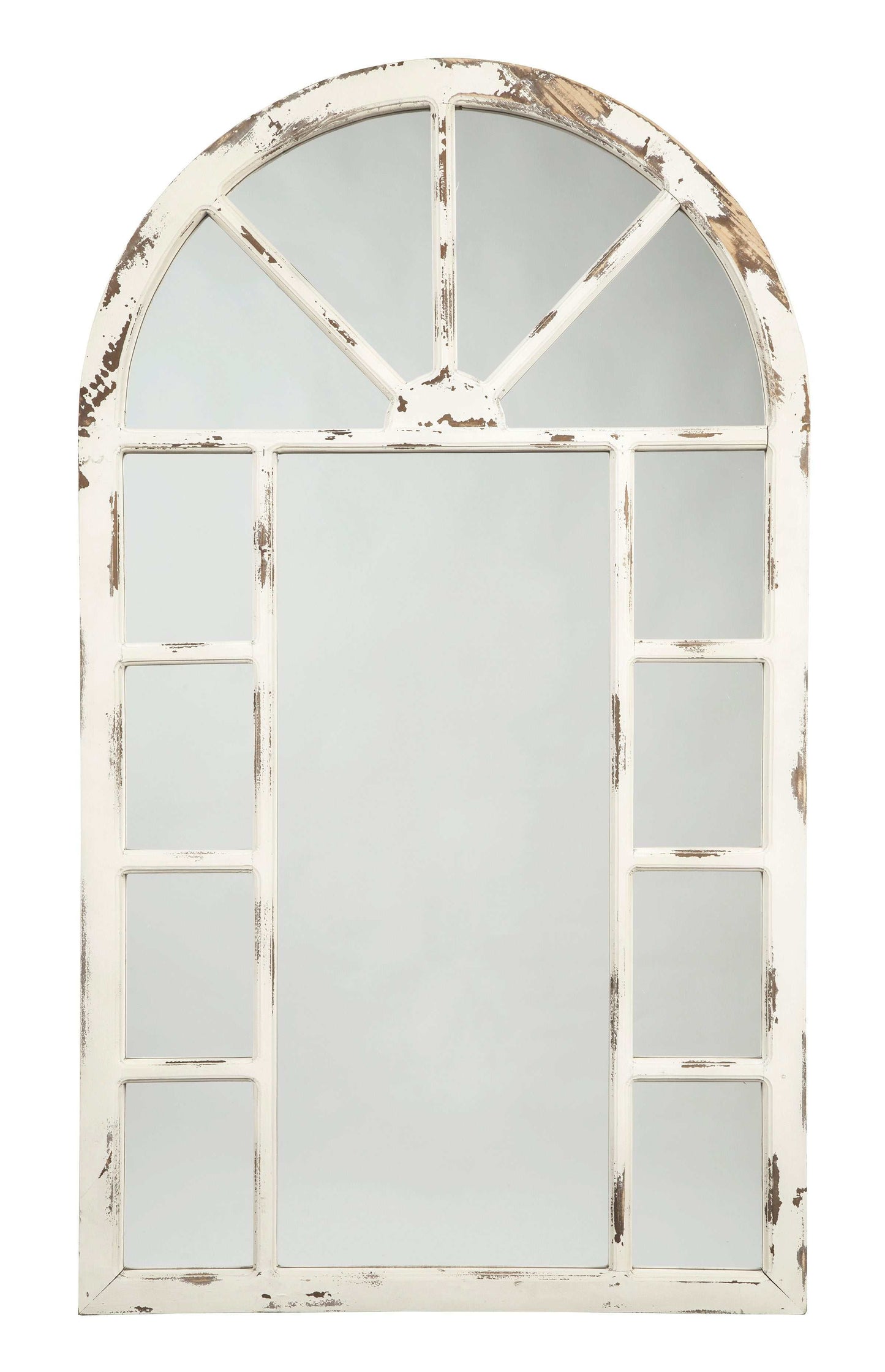 Divakar Antique White Accent Wall Mirror