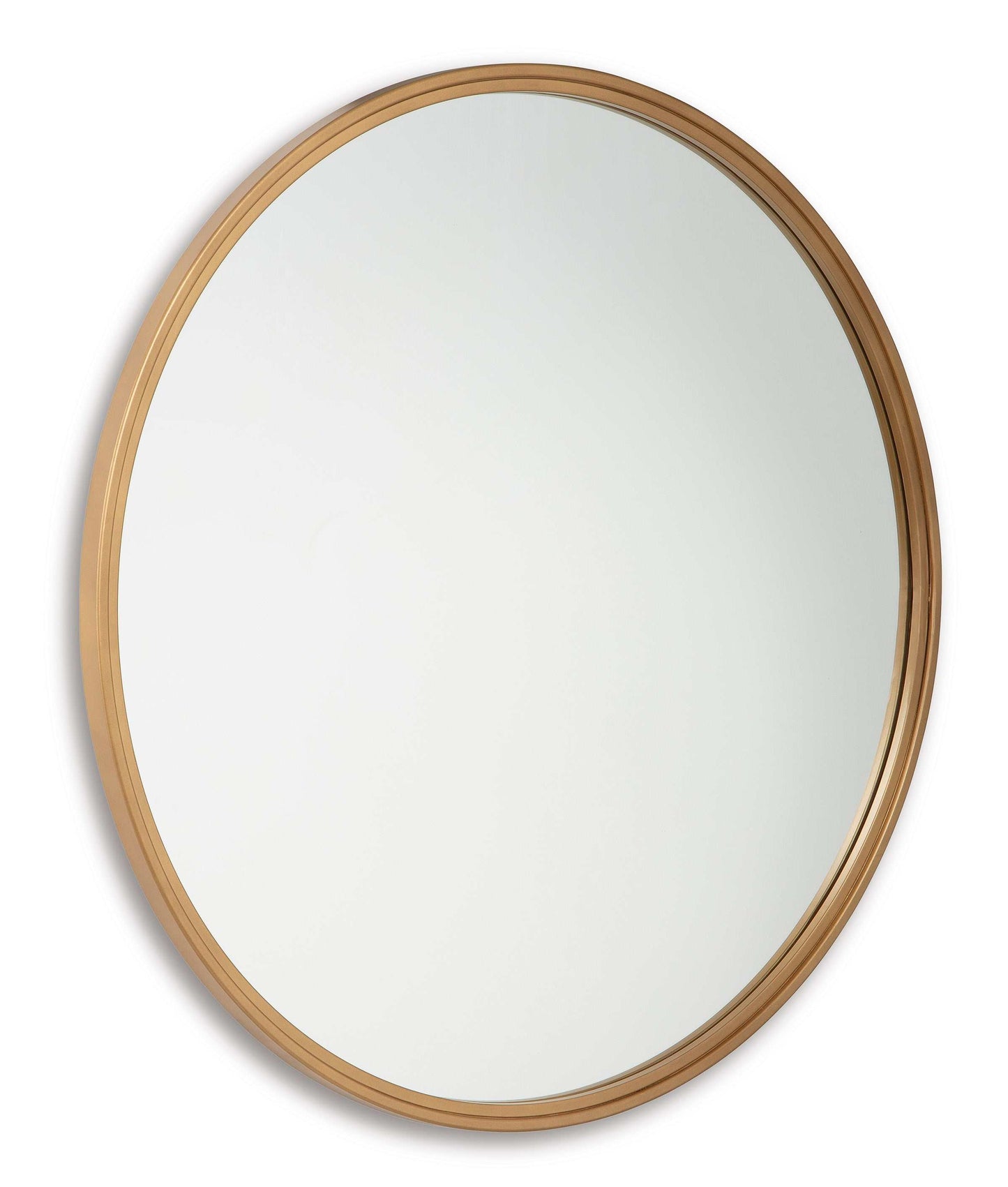 Brocky Gold Round Accent Mirror