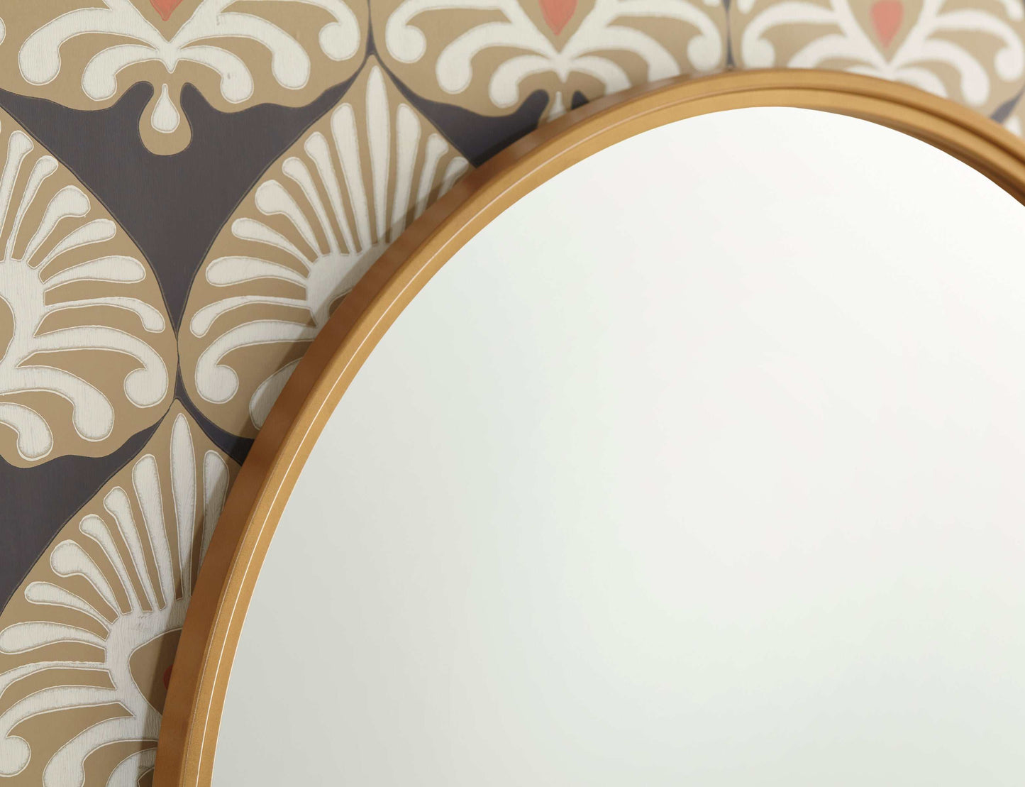 Brocky Gold Round Accent Mirror