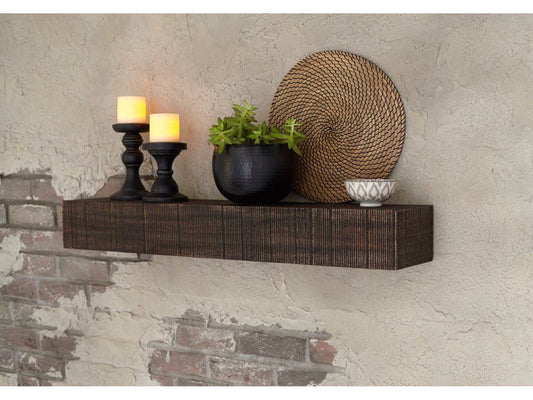 Cadmon Antique Gray Wall Shelf