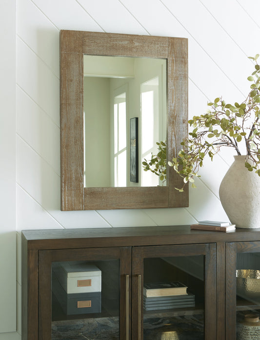 Waltleigh Distressed Brown Accent Mirror