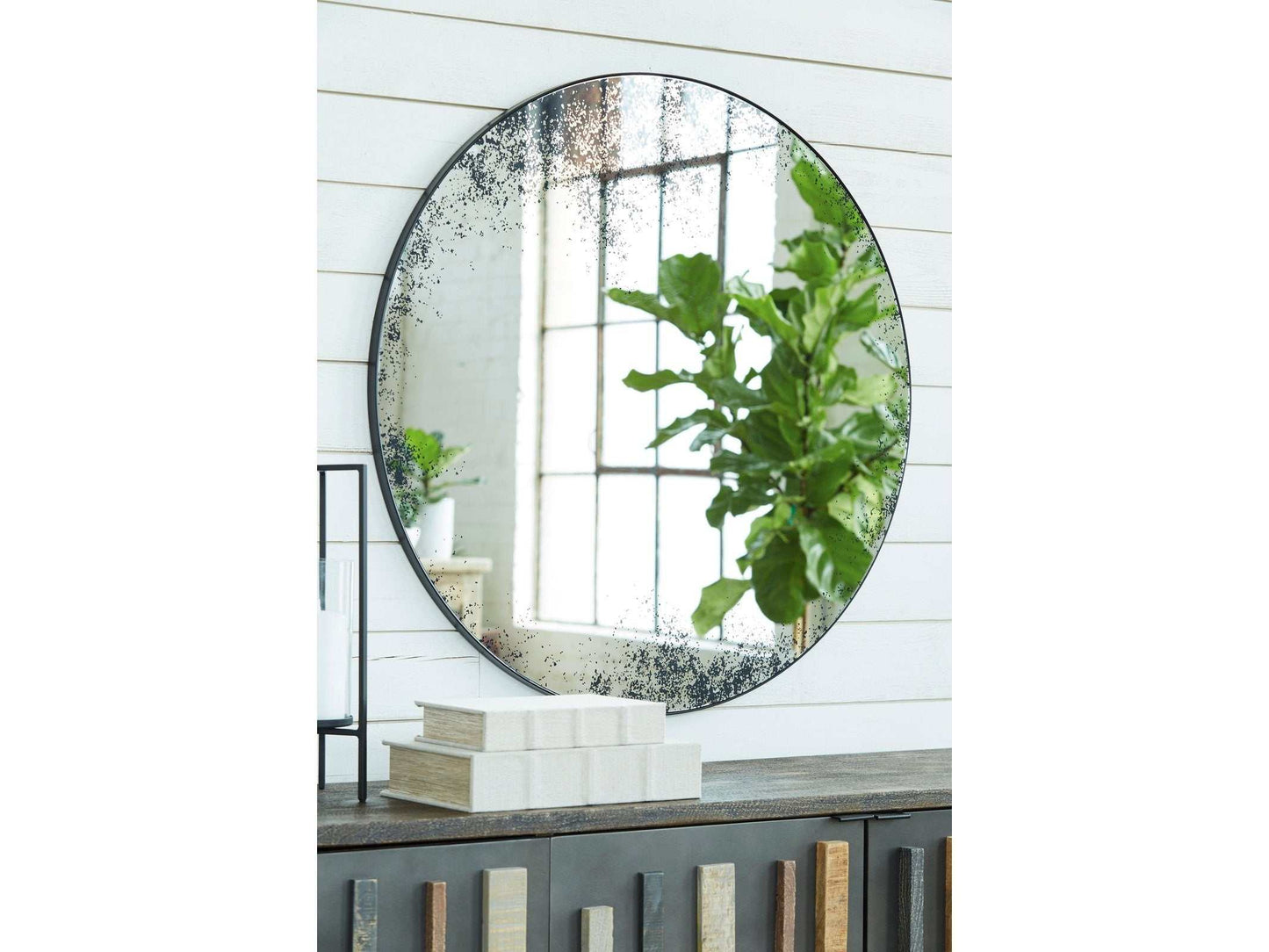 Kali Black Accent Mirror