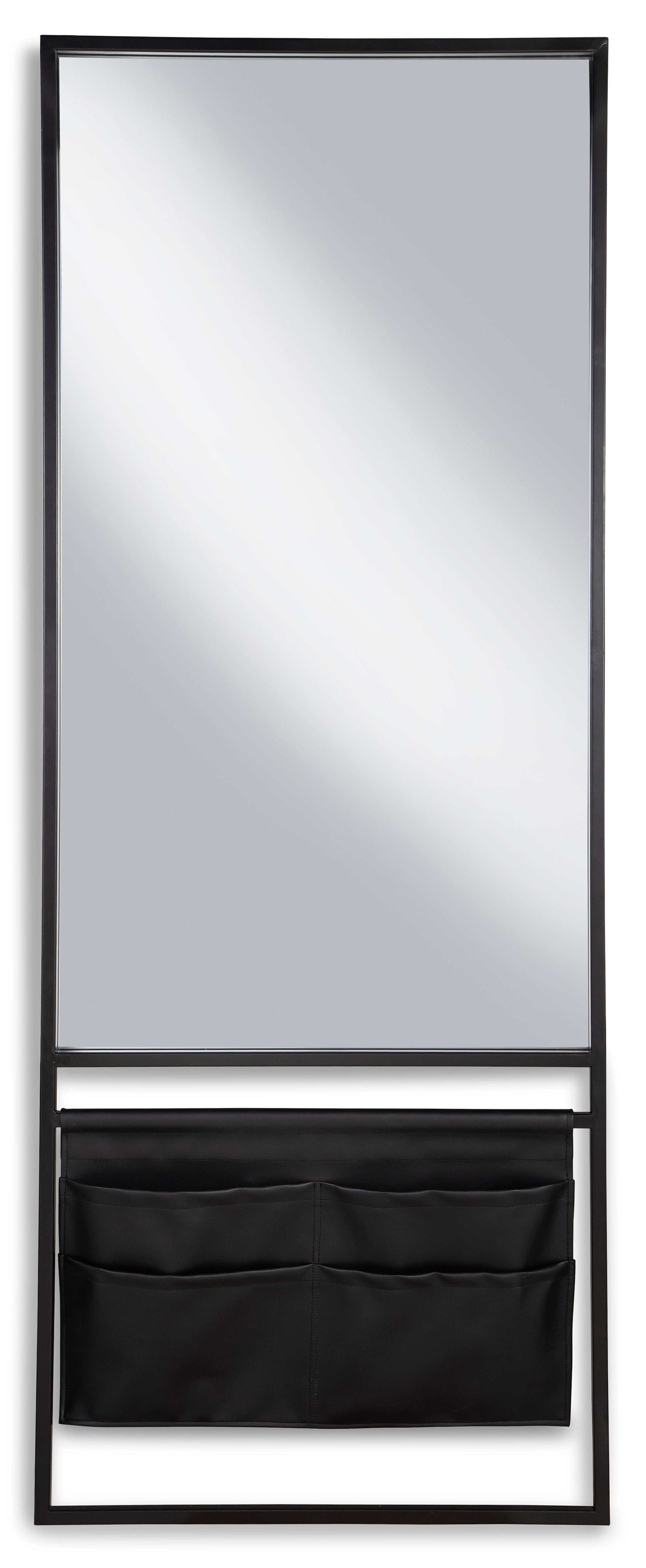 Floxville Black Floor Mirror