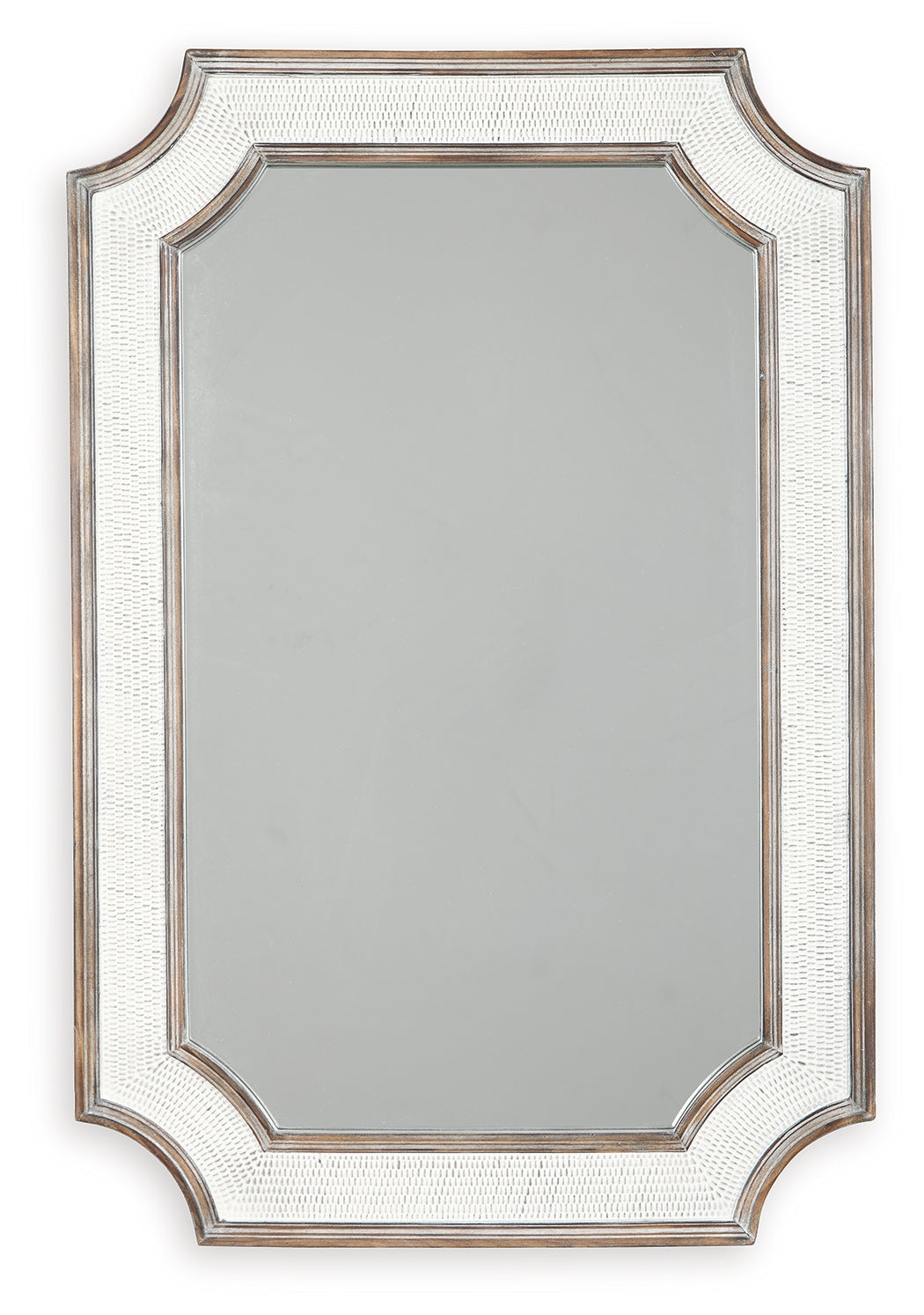 Howston Antique White Accent Mirror