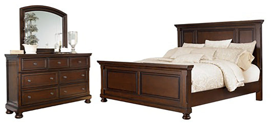 Porter King Panel Bedroom Set with Dresser and Mirror