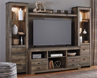 Trinell Brown 4-Piece Entertainment Center