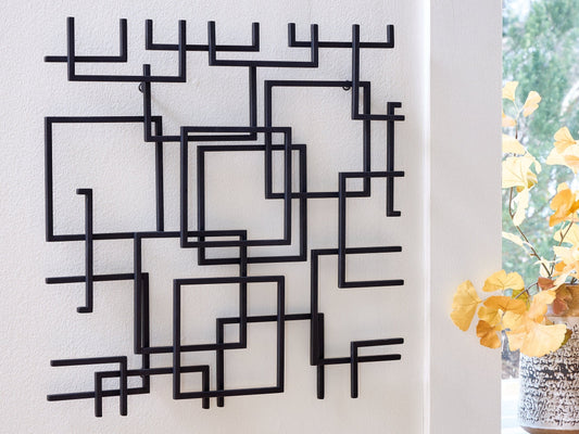 Aadanton Black Wall Decor- Viva Furn