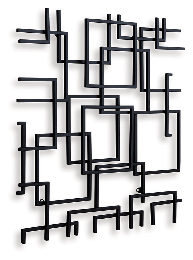 Aadanton Black Wall Decor- Viva Furn
