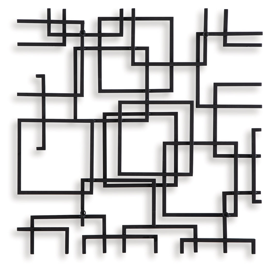 Aadanton Black Wall Decor- Viva Furn