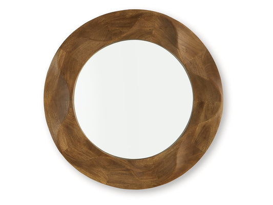 Aajon Brown Accent Mirror- Viva Furn