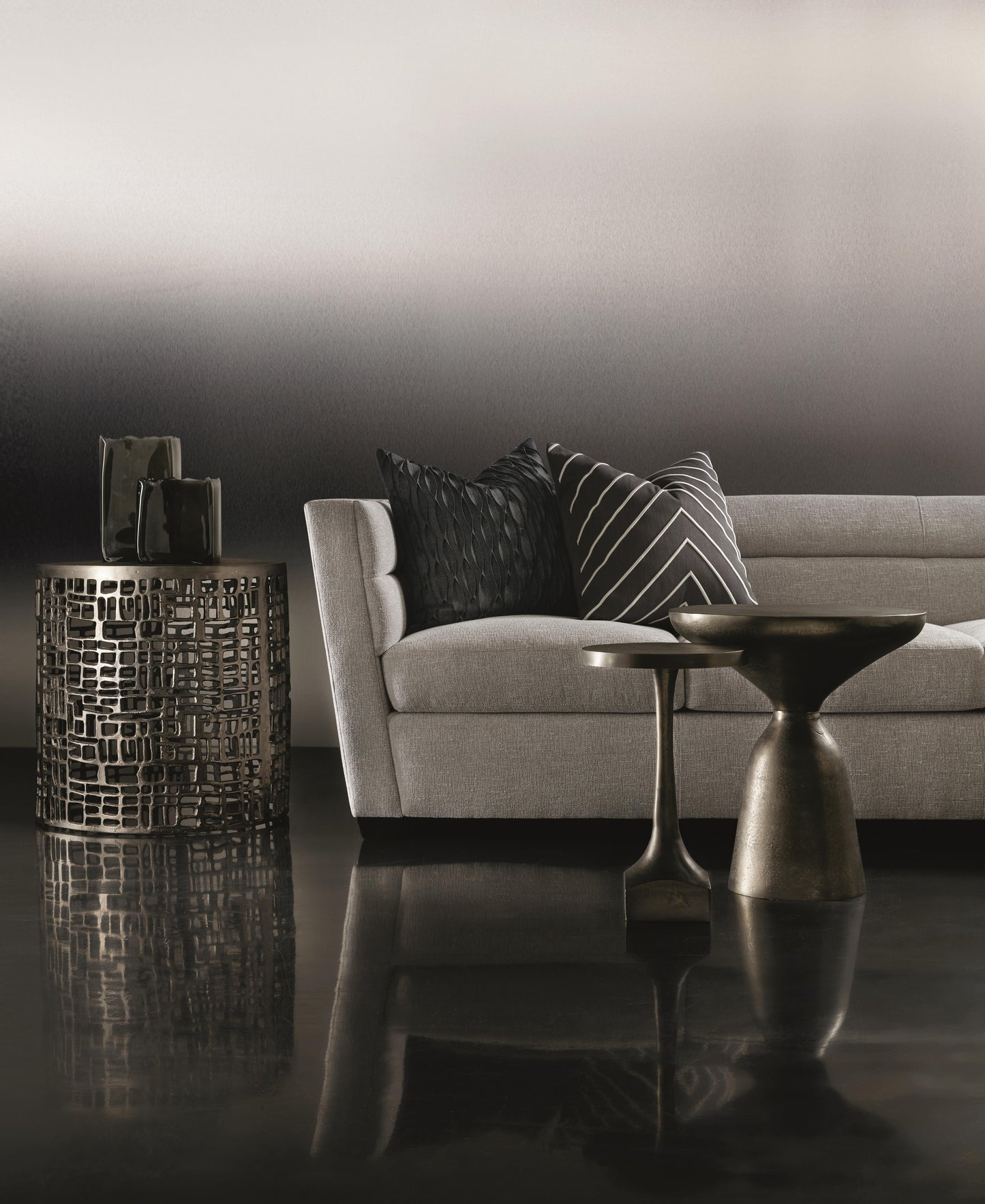 Aaron Graphite Side Table - Ornate Home
