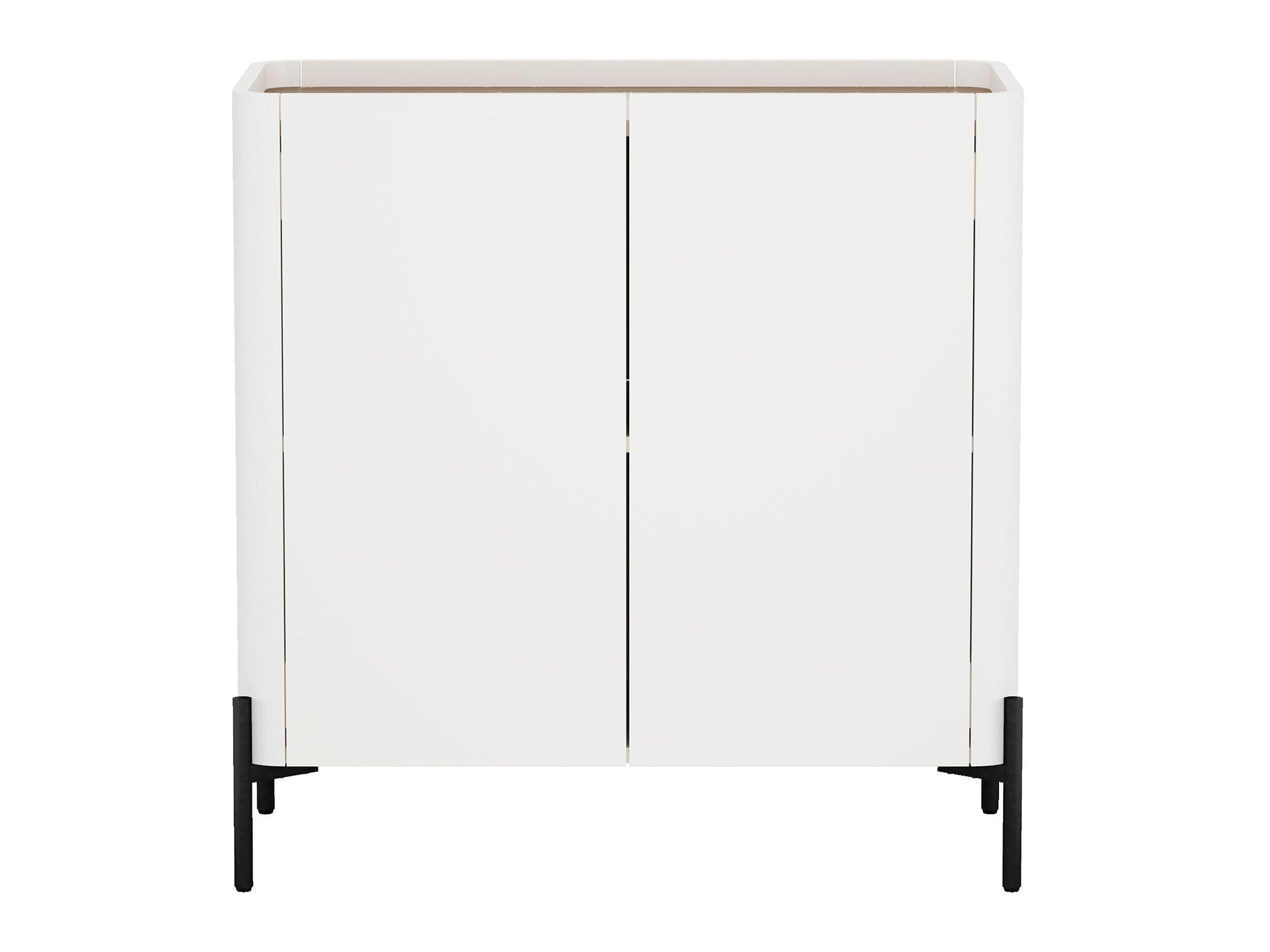 Abbey Accent Cabinet in Maple and Off White - Ornate Home